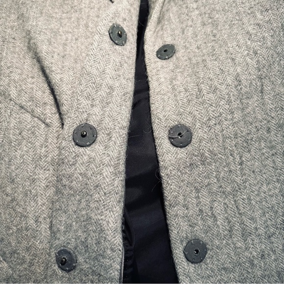 RAG & BONE wool herringbone coat / grey / size 8 - Picture 14 of 15